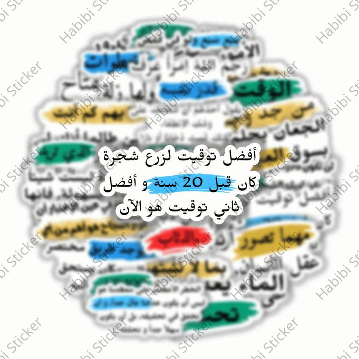 25pcs Arabic Motivational Sticker Set, Inspirational Phrase Decoration, Perfect for Home Office Use, Add Positive Atmosphere, Inspire Courage and Confidence, Fun Life Accent, Enhance Happiness