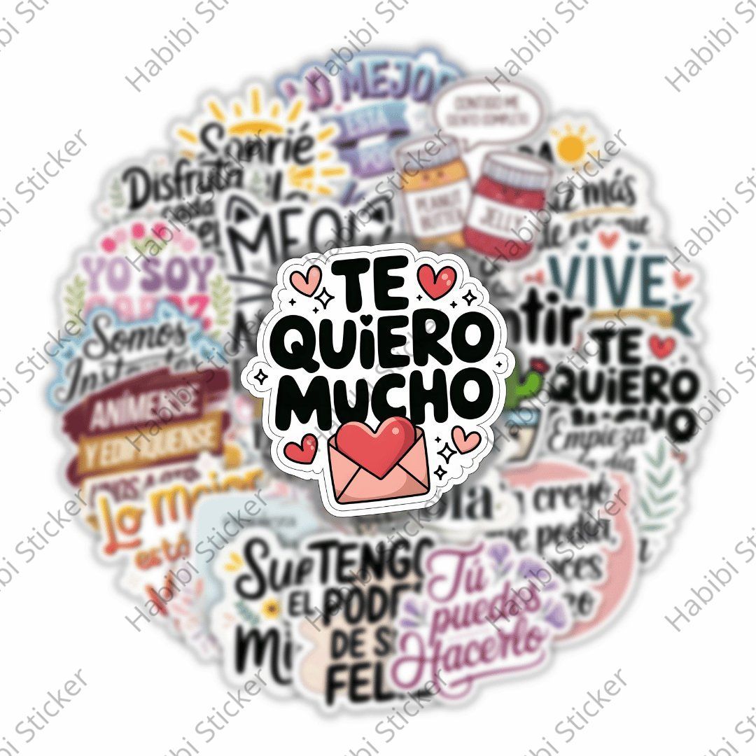 25pcs Spanish Inspirational Sticker Design, Positive Phrase Decoration, Perfect for Home Office Use, Add Positive Atmosphere, Inspire Confidence and Courage, Fun Life Accent, Enhance Happiness