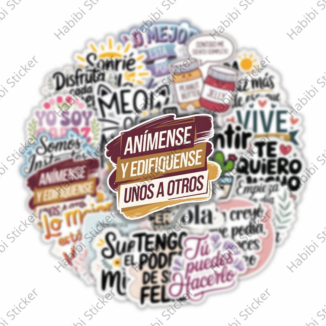 25pcs Spanish Inspirational Sticker Design, Positive Phrase Decoration, Perfect for Home Office Use, Add Positive Atmosphere, Inspire Confidence and Courage, Fun Life Accent, Enhance Happiness