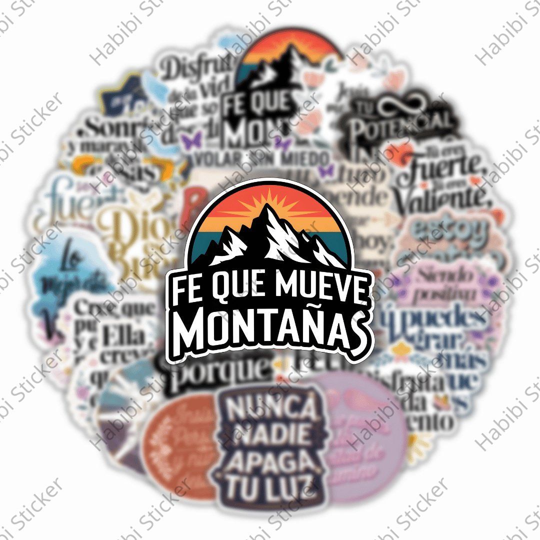 25pcs Creative Spanish Inspirational Stickers, Positive Phrase Decoration, Perfect for Home Office Use, Add Positive Atmosphere, Inspire Confidence and Courage, Fun Life Accent